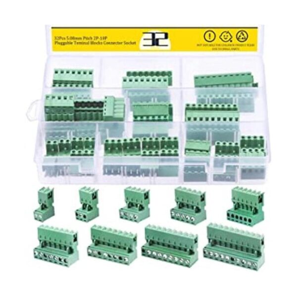 Mardatt 32 conectores de 9 tipos de bloques de terminales_1