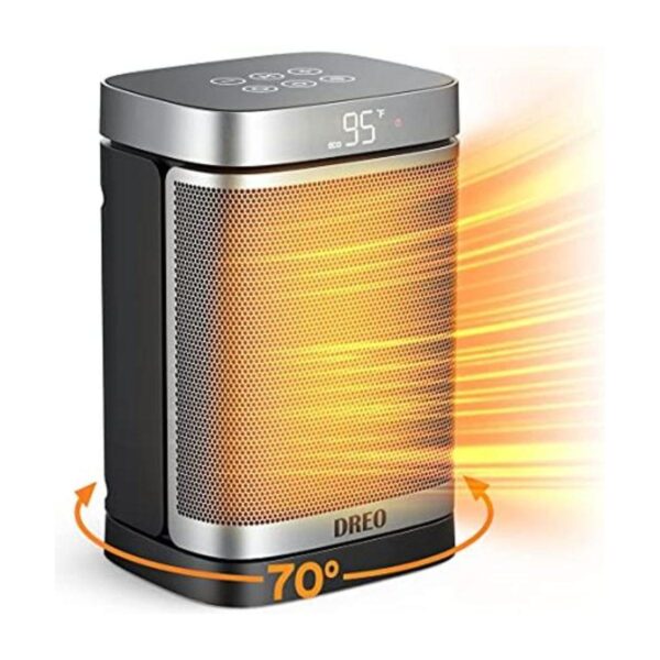 Dreo Calentador eléctrico de cerámica PTC de 1500W con_1