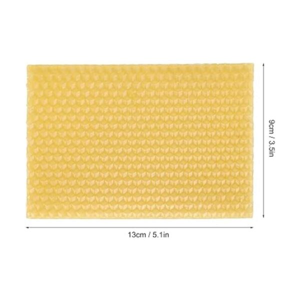 Juego de 10 hojas de cera de abeja natural de cera de