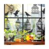 Decoraciones de jaula de cuervo negro con purpurina para_5