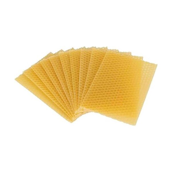 Juego de 10 hojas de cera de abeja natural de cera de