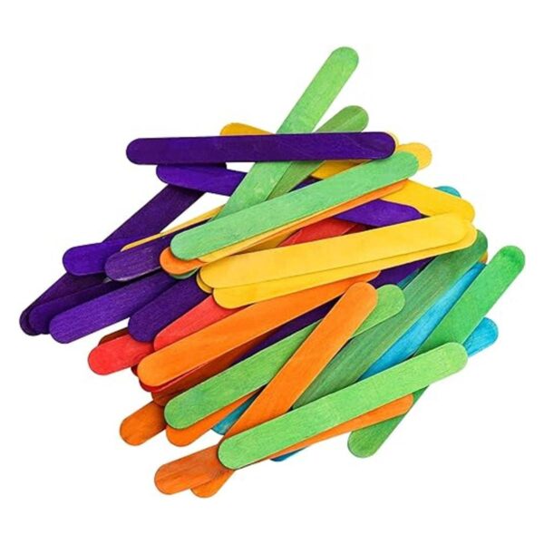 Okllen Paquete de 1000 palos de manualidades de colores_5
