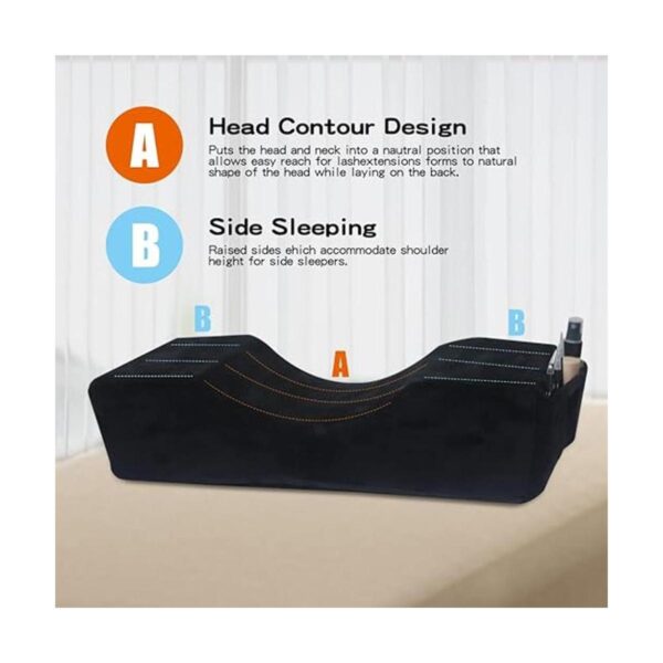MNpartnery Almohada de cuello de extensión de pestañas de_4
