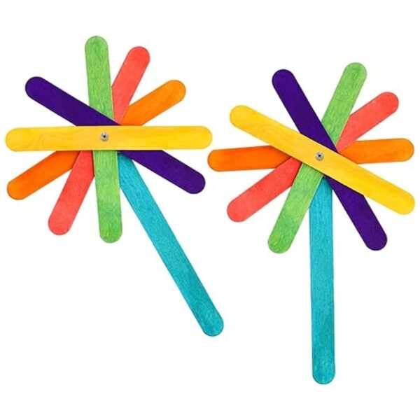Okllen Paquete de 1000 palos de manualidades de colores_6