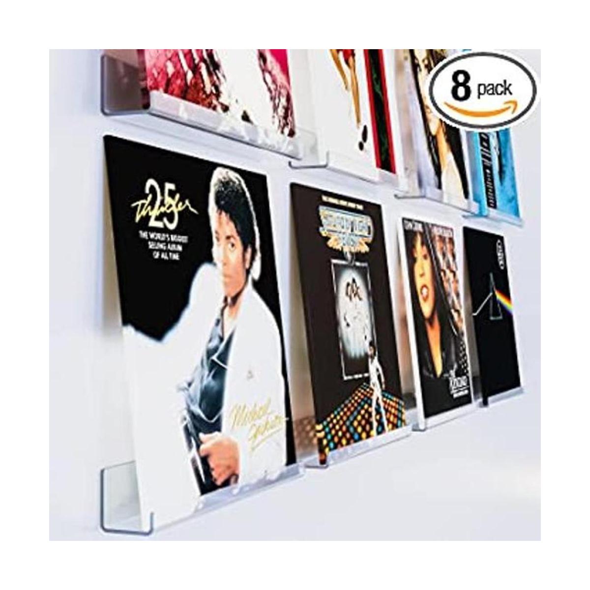 ILYXY Soporte para discos de vinilo acrílico paquete de
