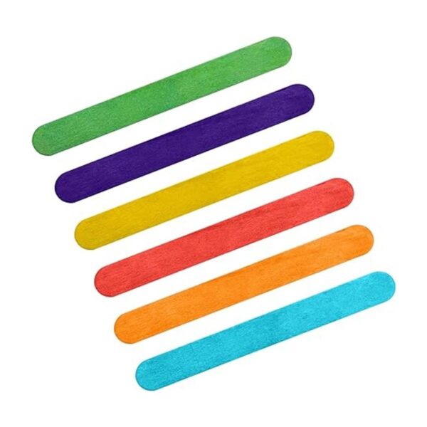 Okllen Paquete de 1000 palos de manualidades de colores_3