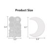 Fuerlun Moldes de resina Moon Star de silicona 3 piezas_5