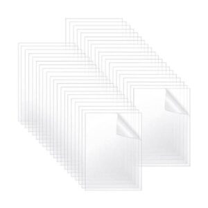 40 hojas de acrílico de plástico transparente con papel_1