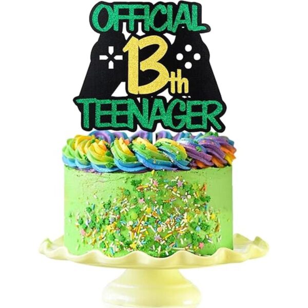 Decoración oficial para tarta de cumpleaños de 13 años_1