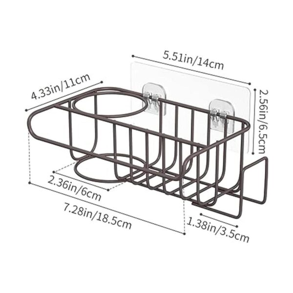 HapiRm Soporte de esponja adhesivo 4 en 1 para fregadero