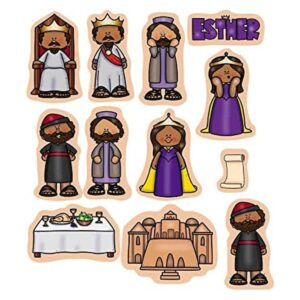 Esther Figuras de fieltro para la Biblia de franela 12_1