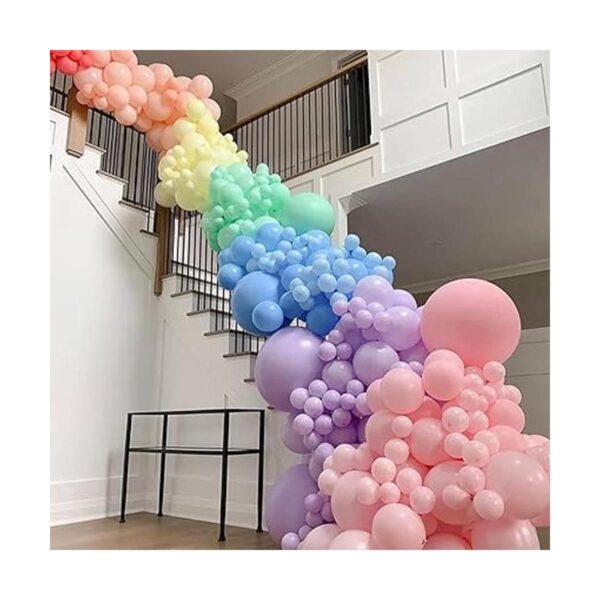 Globos de colores macarrón de 144 piezas de tamaño mixto_3