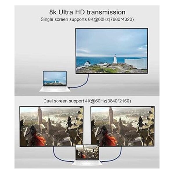 Grtoeud Cable USB 4 de 3.3 pies cable Thunderbolt 4_4