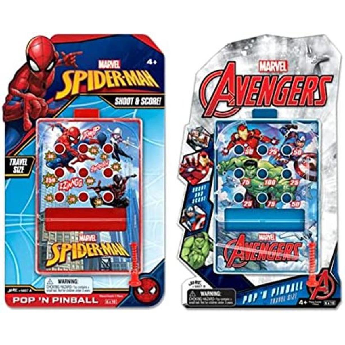 Marvel Pinball Juego de juguete 2 paquetes surtidos