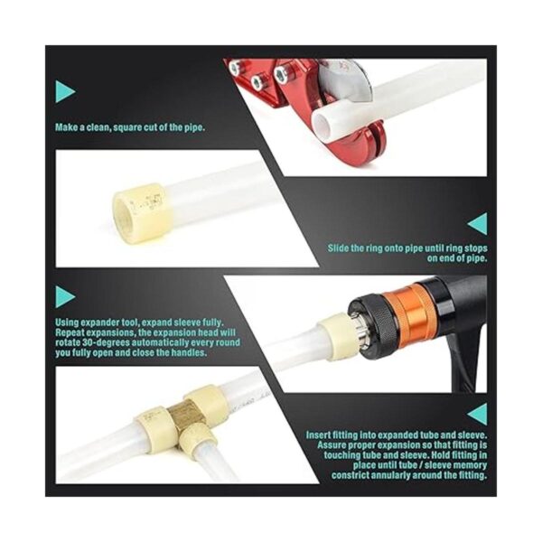 IWISS PEXA Kit de herramientas expansoras con cabezales de