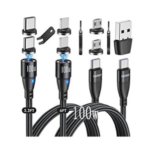 ODDADD Cable de carga micro magnético USB C a PD de 100_1