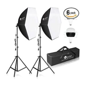 HPUSN Softbox Kit de iluminación fotográfica de 30 x 30_1
