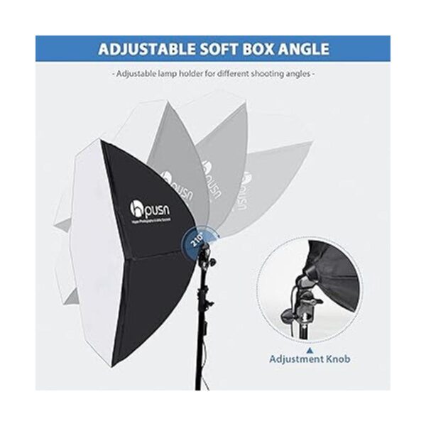 HPUSN Softbox Kit de iluminación fotográfica de 30 x 30_3