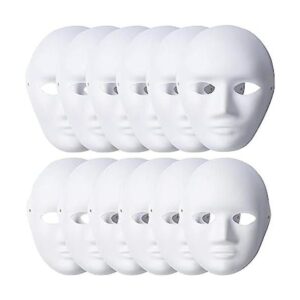 Lanrena Paquete de 12 máscaras faciales completas de