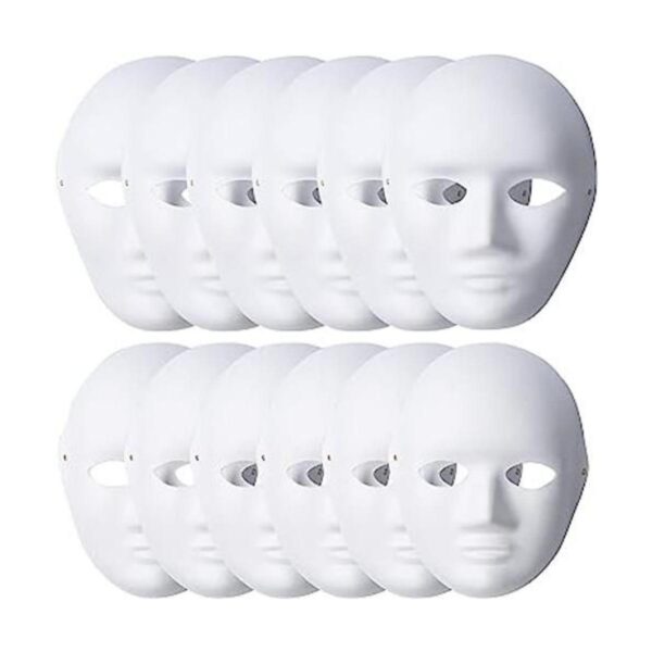 Lanrena Paquete de 12 máscaras faciales completas de