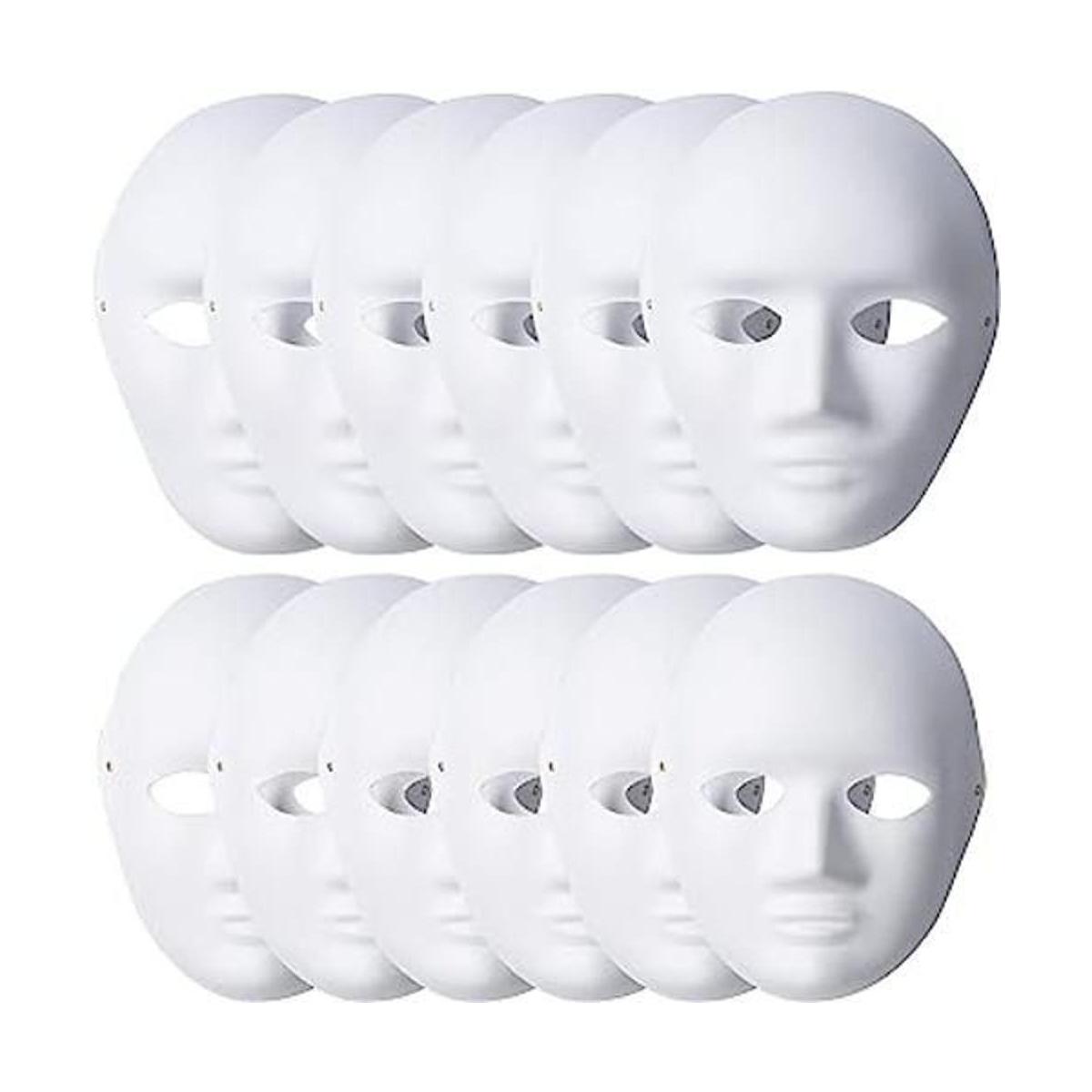 Lanrena Paquete de 12 máscaras faciales completas de