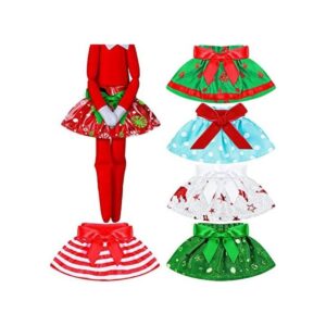 Juego de 6 piezas de ropa de Santa Couture de muñeca de