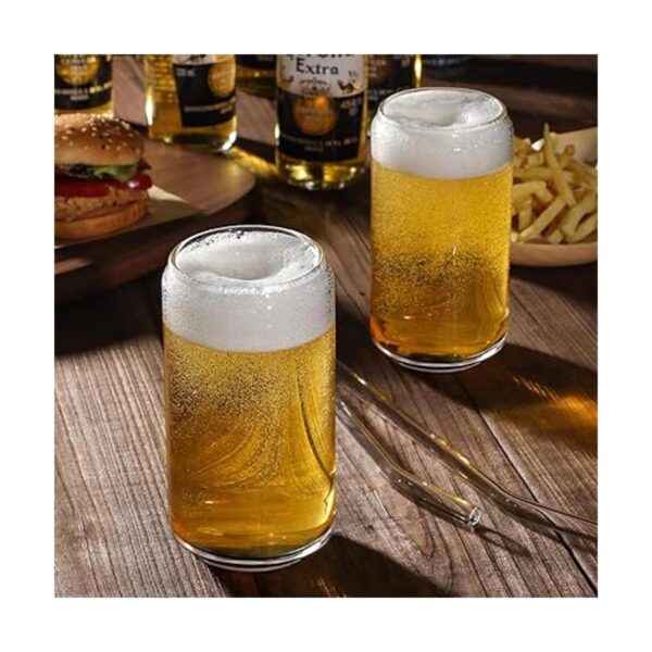 Juego de 4 vasos con pajita de vidrio vasos de vidrio en