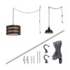 ECUDIS Kit de luces Swag kit de cadena de lámpara de_4