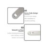 LDEXIN 50 piezas de soporte recto plano acero inoxidable