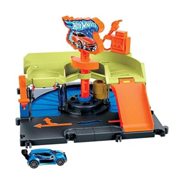 Hot Wheels City Downtown Express Juego de lavado de autos_1