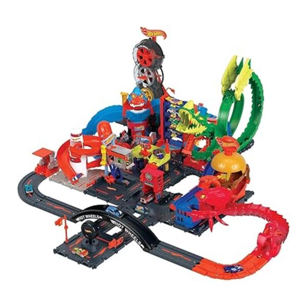 Hot Wheels City Downtown Express Juego de lavado de autos_5