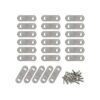 LDEXIN 50 piezas de soporte recto plano acero inoxidable