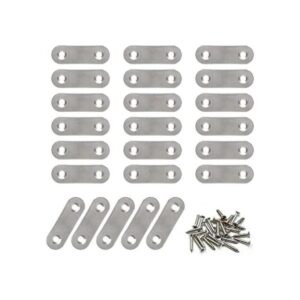 LDEXIN 50 piezas de soporte recto plano acero inoxidable