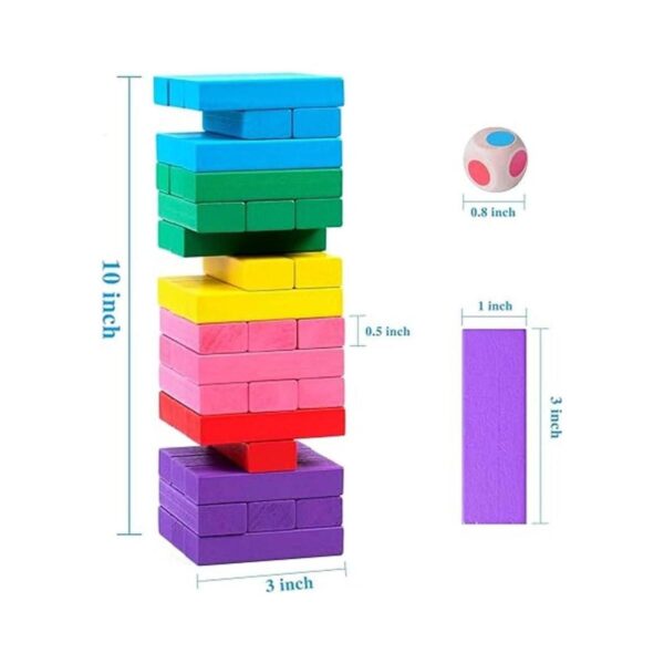 Juego de mesa apilable juego de apilamiento de madera de_2