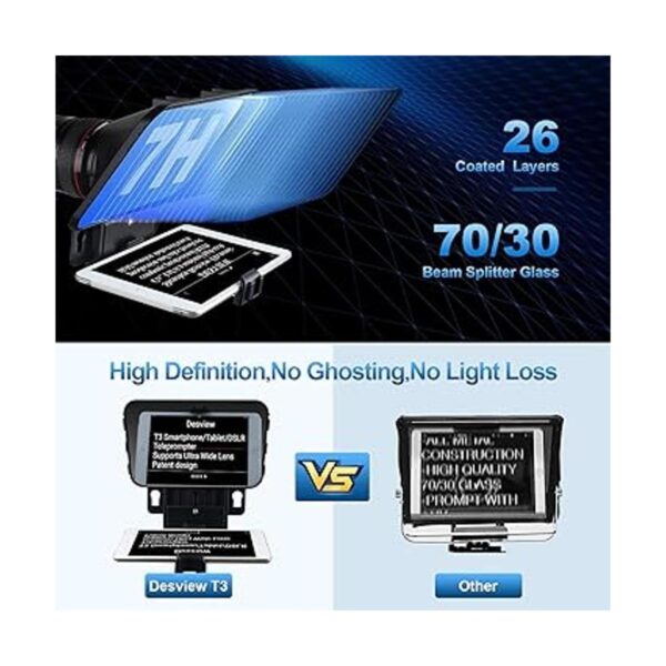 Desview Teleprompter T3 para tableta smartphone iPad de_3