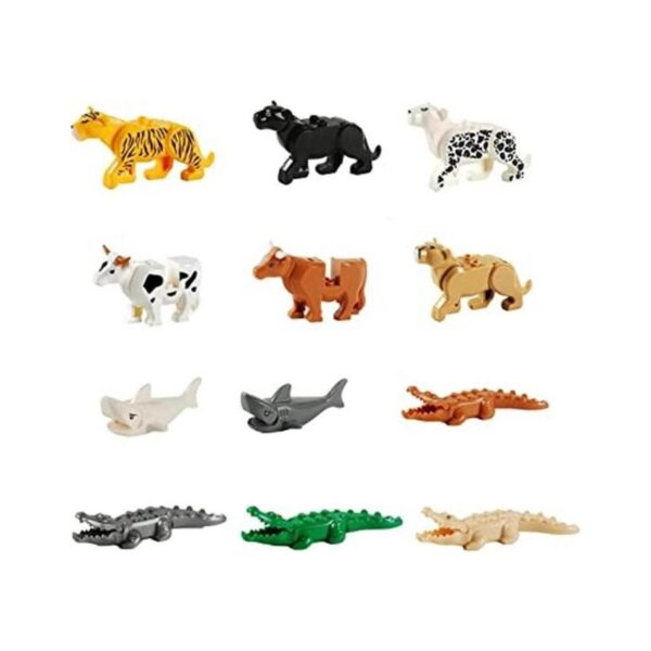 NW 12 bloques de construcción de animales Zoo Sencery_1