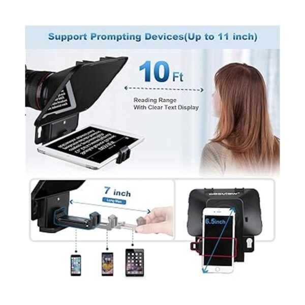 Desview Teleprompter T3 para tableta smartphone iPad de_2