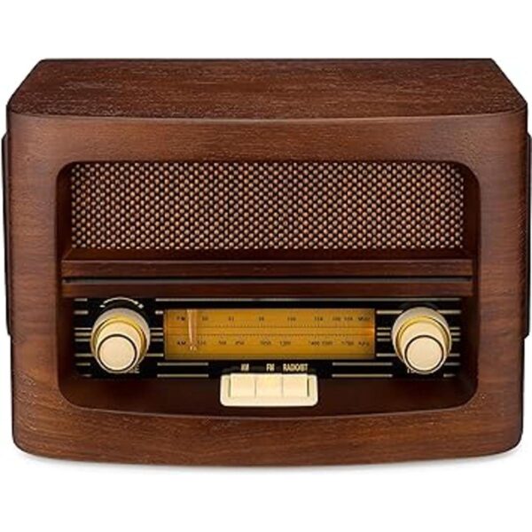 ClearClick Radio AMFM clásica de estilo retro con_4