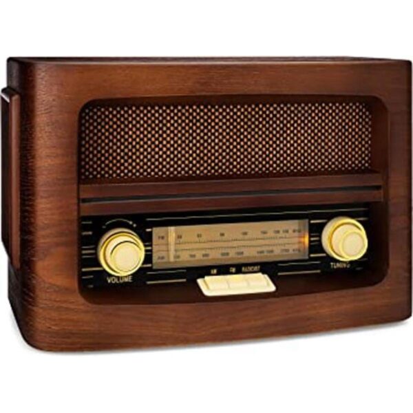 ClearClick Radio AMFM clásica de estilo retro con_1