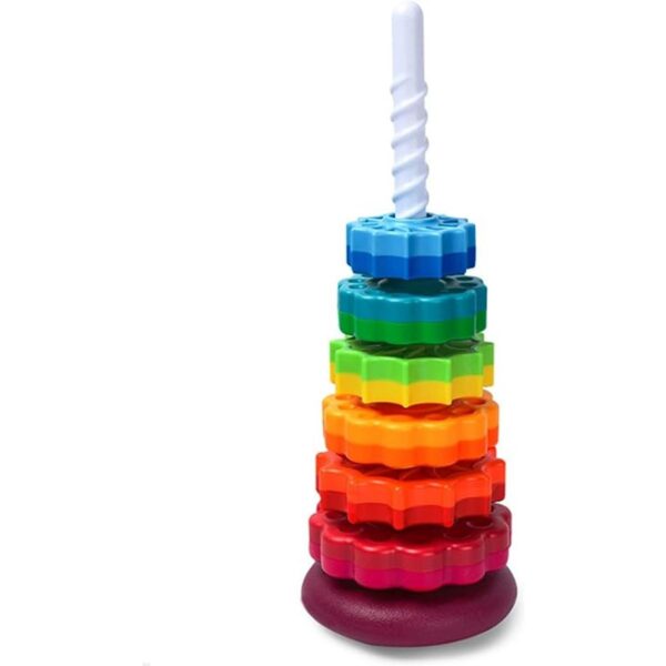 Juguete giratorio para bebés juguete apilable para bebés_1