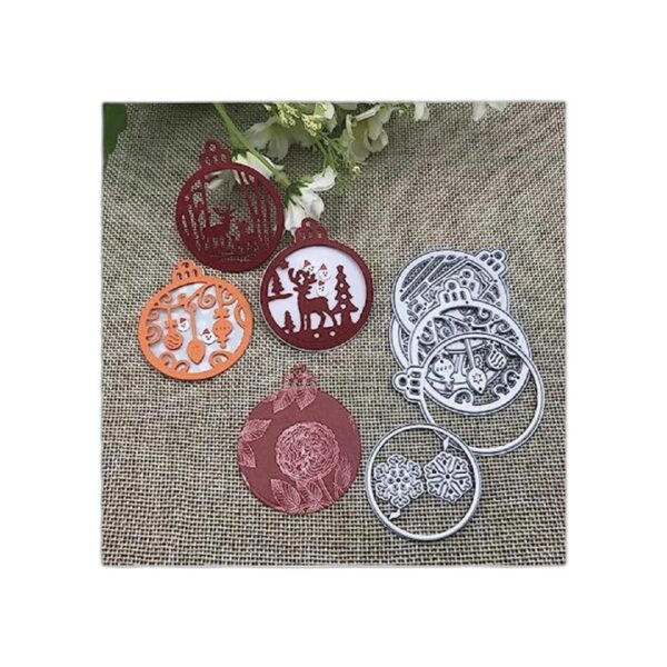 4 troqueles de metal de copo de nieve de Navidad diseño_1