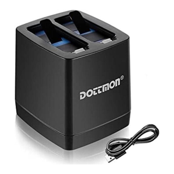 DOTTMON Cargador rápido de batería USB dual con cable tipo_1
