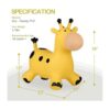 INPANY Tolva de caballo inflable Caballo inflable para_3