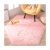 KIXINWA Alfombra hexagonal rosa para tienda de campaña de