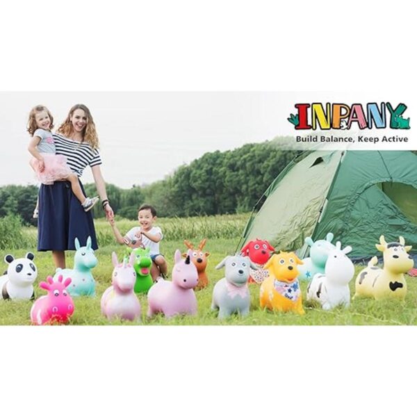 INPANY Tolva de caballo inflable Caballo inflable para_6