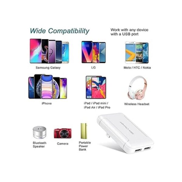 OKRAY Cargador de pared USB plano paquete de 3 unidades_2