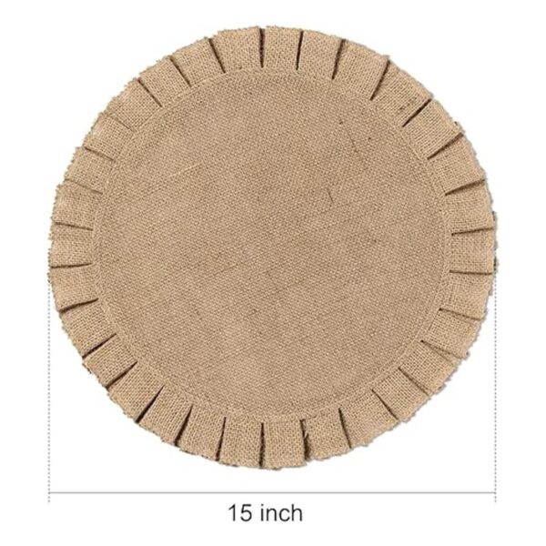 FunWheat Juego de 6 manteles individuales redondos_2