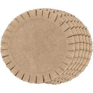 FunWheat Juego de 6 manteles individuales redondos_1