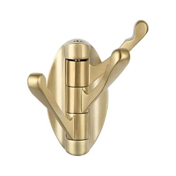 Toallero de oro cepillado soporte giratorio plegable de