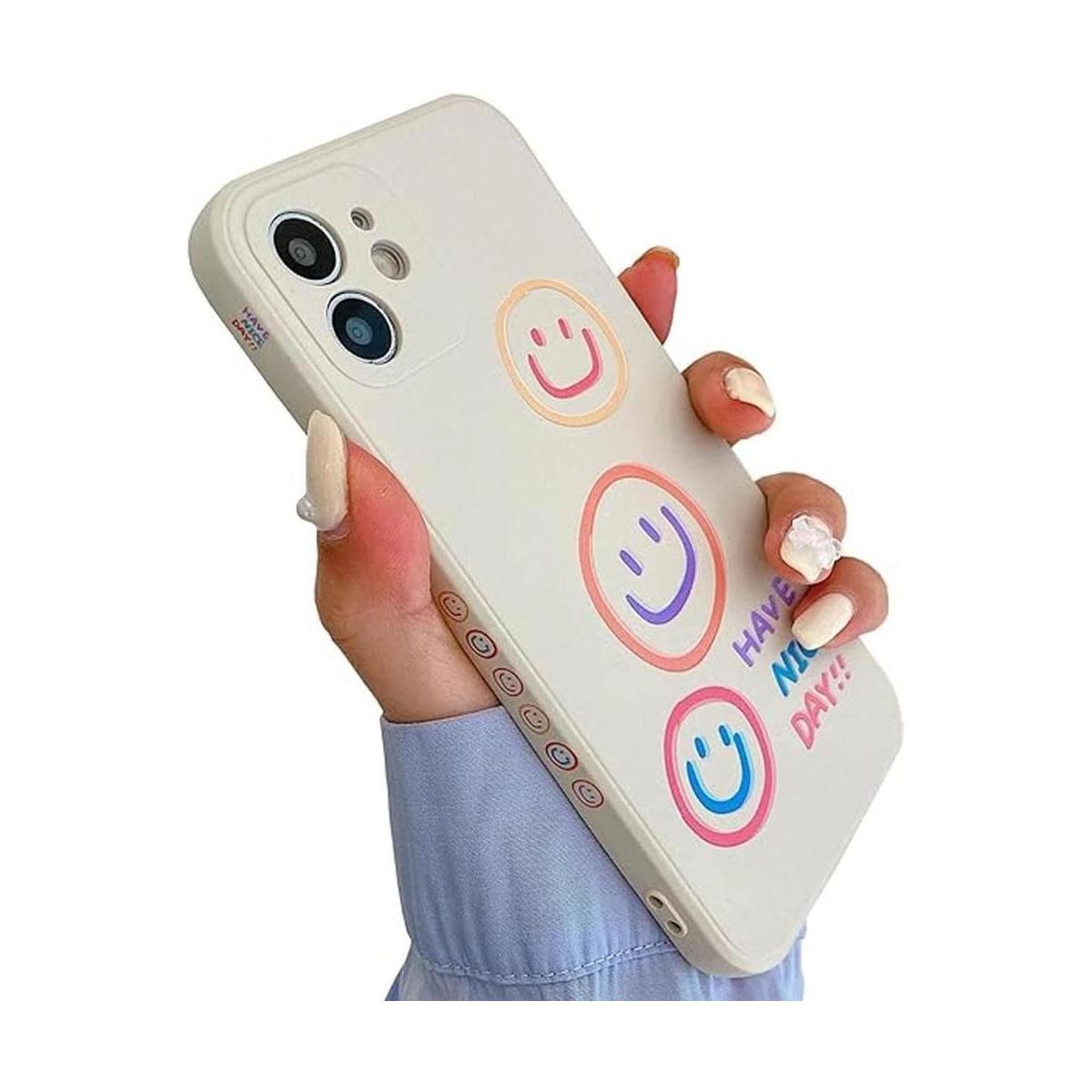 KERZZIL Lindo patrón de sonrisa compatible con iPhone 12
